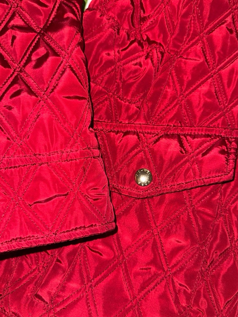 MICHAEL Michael Kors Quilted Red Coat - Picture 6 of 7